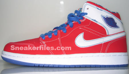 red blue and white retro 1