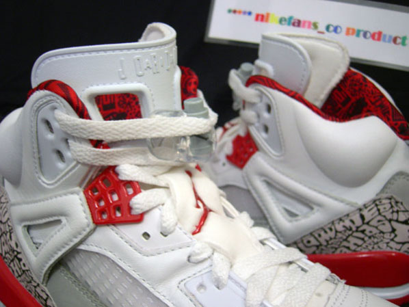 Air Jordan Spizike White/Grey Fire Red