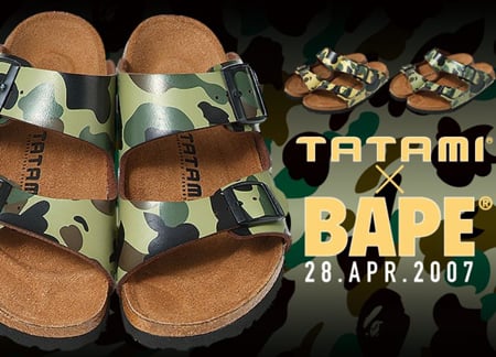 Bape x Tatami Sandal