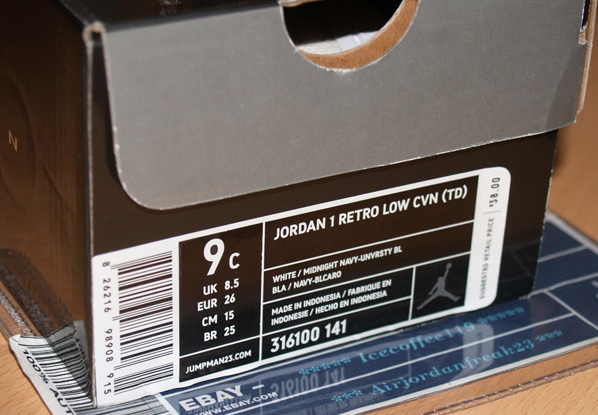 Air Jordan Retro 1 Low White Canvas