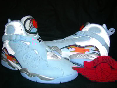 Air Jordan Retro 8 Black Toe-Ice Blue Additional Pictures