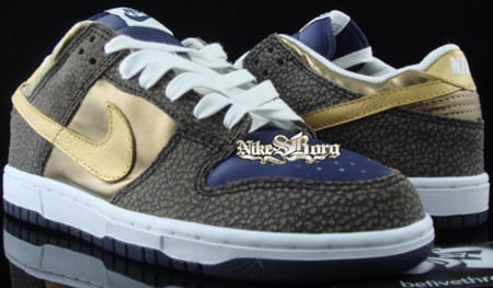 Nike Dunk Low True Blue/Gold Safari