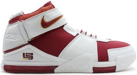 Nike LeBron II varsity crimson/varsity maize-white PE