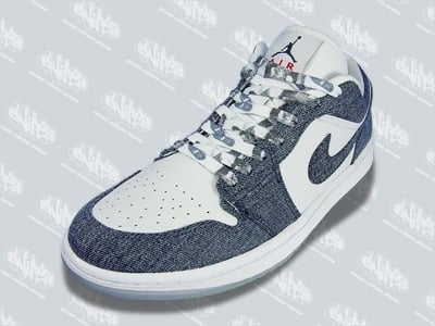 Air Jordan I Retro Womens Low White/Denim