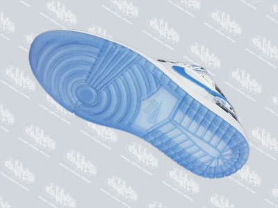 New Air Jordan 1 Low Womens White University Blue