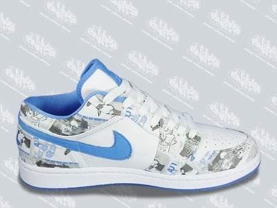 New Air Jordan 1 Low Womens White University Blue