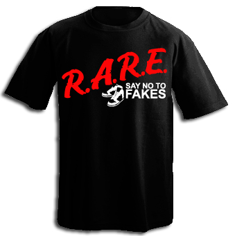New Rare: Say no to Fake Kicks Black T Shirt New Rare: Say no to Fake Kicks Black T Shirt