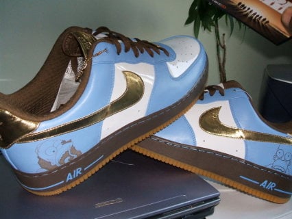 Nike Air Force 1 iD Homer Simpson