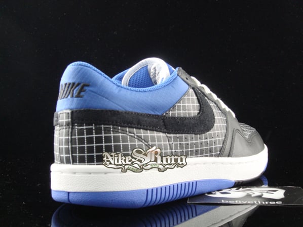 Nike Court Force Low Black/Royal Square Print pack
