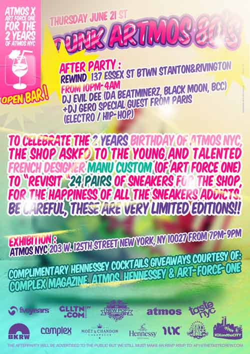 Art Force 1 x Atmos 2 Year Anniversary Party