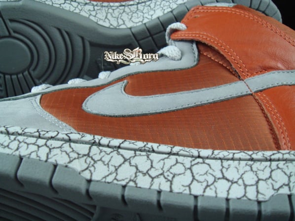 Nike Dunk High Orange/Grey Crackle