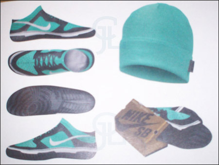 Nike Dunk SB Tiffany aka Diamond Socks