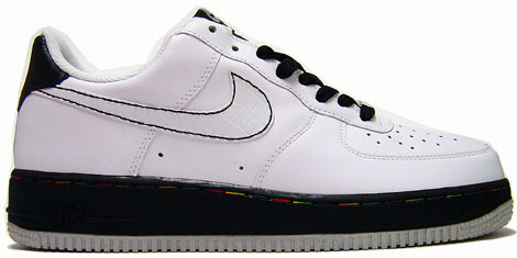 Nike Air Force 1 Low White/White-Black-Metallic Silver