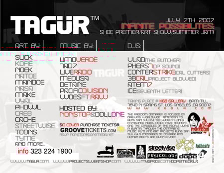 Tagur Event at the KGB Gallery LA