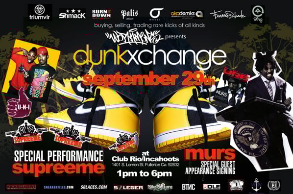 Dunkxchange Fullerton September 29th with U-N-I Dunkxchange Fullerton September 29th with U-N-I