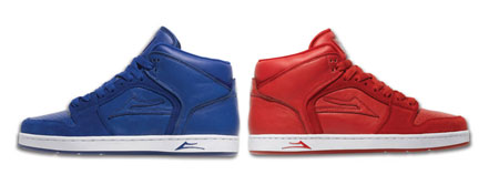 Lakai Telford Red and Blue Leather