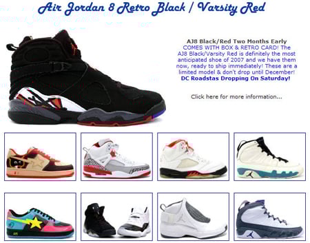 Jordan VIII Black/Red At Kixclusive Now!