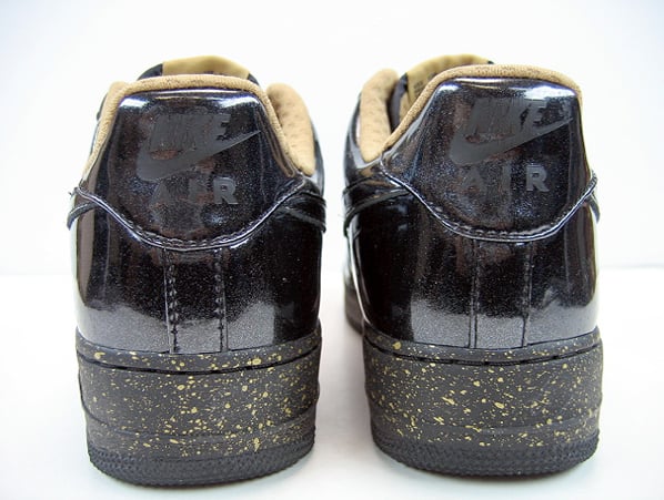 Nike Womens Air Force 1 Charles Barkley Black/Gold and White/Gold