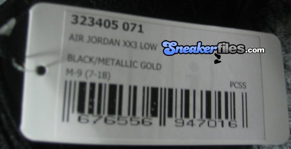 Air Jordan XX3 (23) Low Black/Metallic Gold Debut