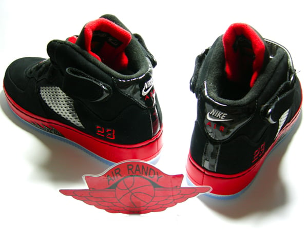 Air Jordan 5 x AF1 Fusion Black/Red