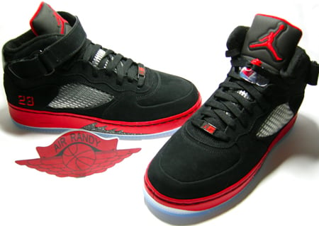 Jeg mistede min vej Gensidig Inde Air Jordan 5 x AF1 Fusion Black/Red | SneakerFiles