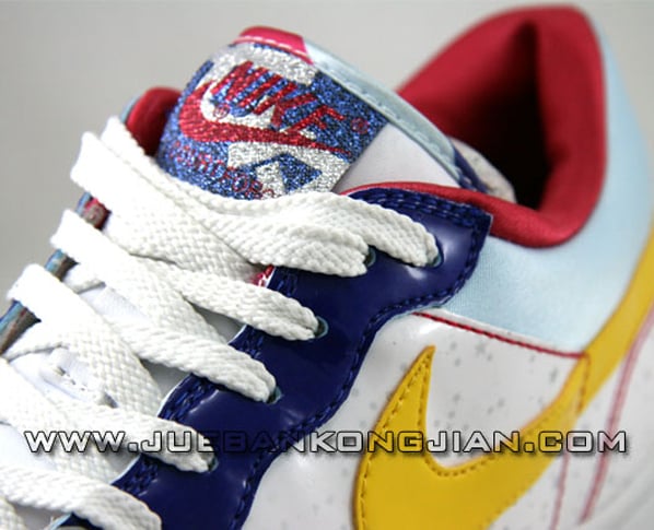 Nike Court Force Low - Blue/Red/Yellow