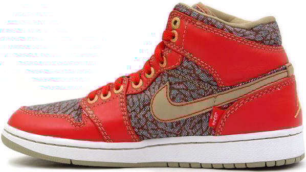 Air Jordan Retro 1 (I) x Levi Red Denim