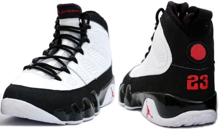 jordan 9 white and grey