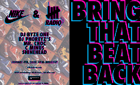 Bring That Beat Back Nike and Undefeated Radio Bring That Beat Back Nike and Undefeated Radio