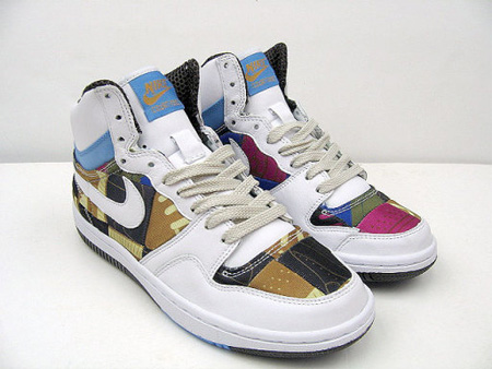 Nike Womens Patchwork Court Force Hi Premium