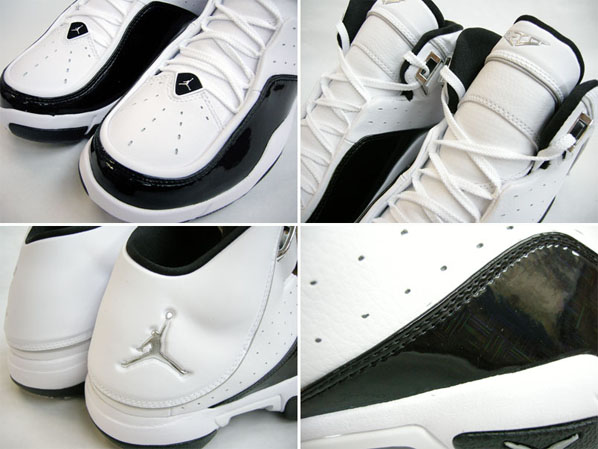 Air Jordan Melo M4 - White/Metallic Silver-Black