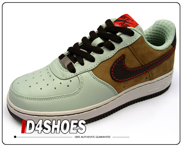 Nike Air Force 1 Womens Seafoam/Dark Cinder - Walnut Nike Air Force 1 Womens Seafoam/Dark Cinder - Walnut