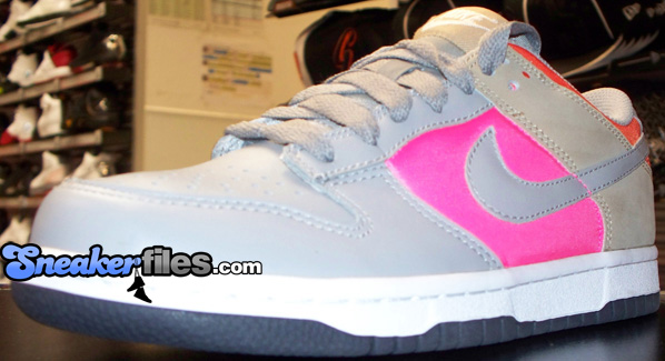 Nike Dunk Low Womens Grey/Pink/Tweed