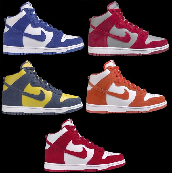 nike dunk original 7 school colorways