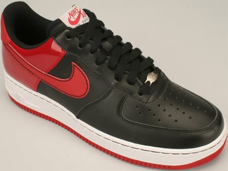 Nike Air Force One - Black/Red Patent Leather