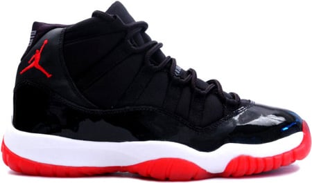 white black red jordan 11