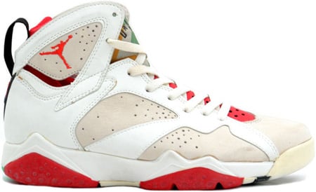 Air Jordan Original 7 (VII) Hare White/Light Silver-True Red