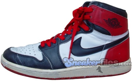 air jordan 1 white black red original