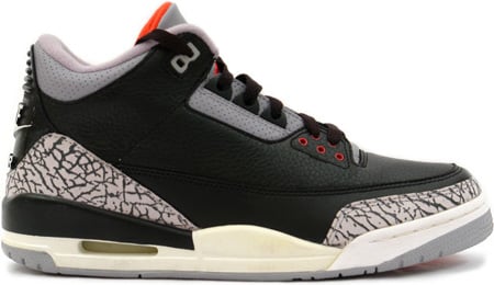 jordan 3 black cement womens