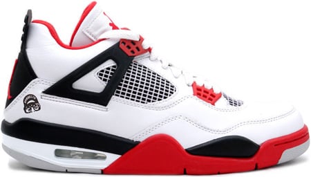 jordans red and black and white