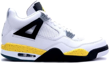 black white yellow jordans