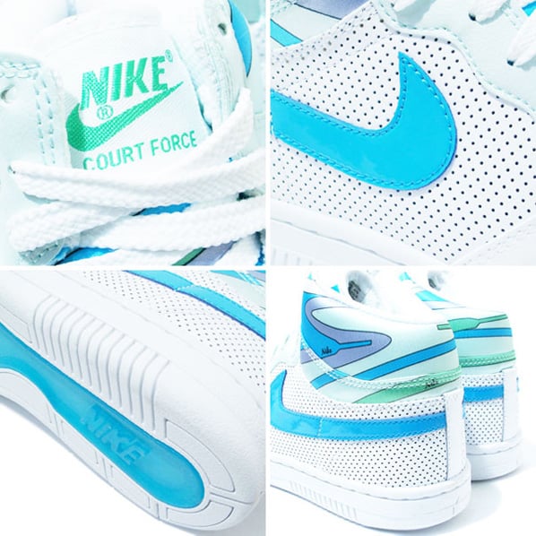 Nike WMNS Court Force High and Low - Laces Kaleidoscopic