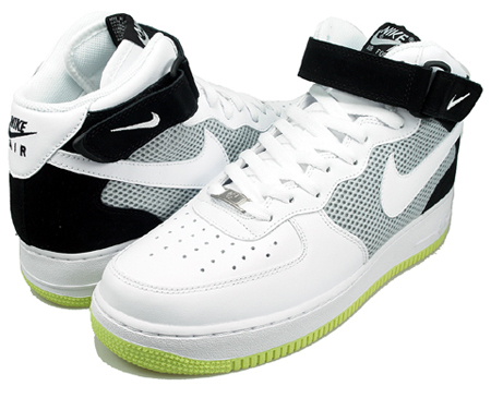 nike air force 1 white neon