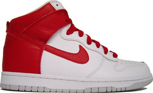 nike dunk high varsity red 2009