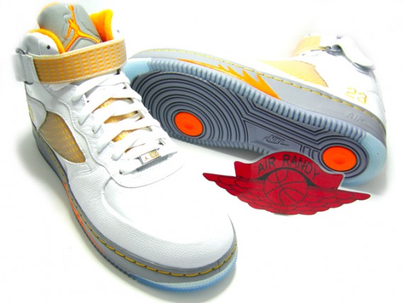 Air Jordan Force Fusion V (5) - White/Orange Peel