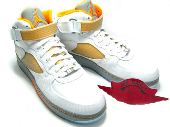 Air Jordan Force Fusion V (5) - White/Orange Peel