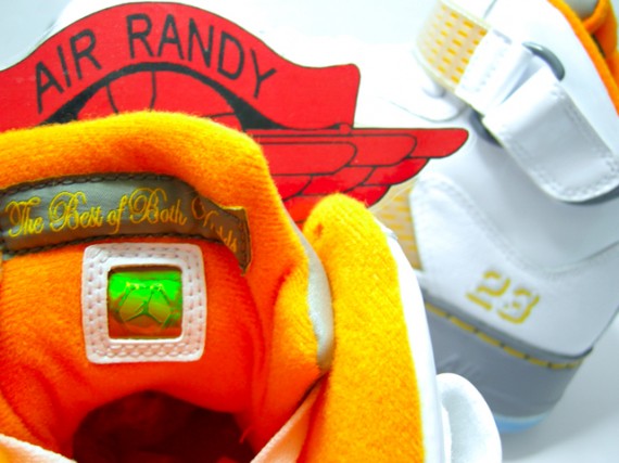 Air Jordan Force Fusion V (5) - White/Orange Peel