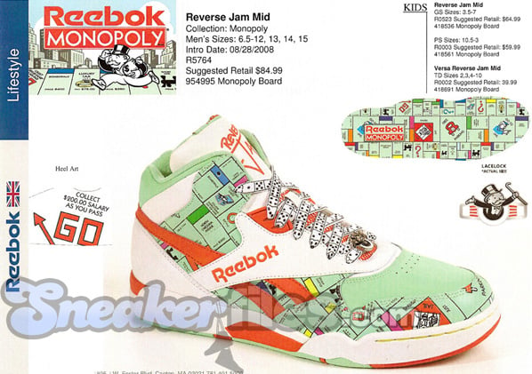 puls tak skal du have Arbejdsløs Reebok Reverse Jam Mid Monopoly | SneakerFiles