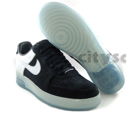 Nike Air Force 1 Supreme - Black Suede/ White