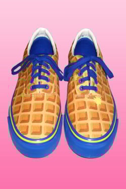 Ice Cream Waffle Strawberry, Blueberry, Banana